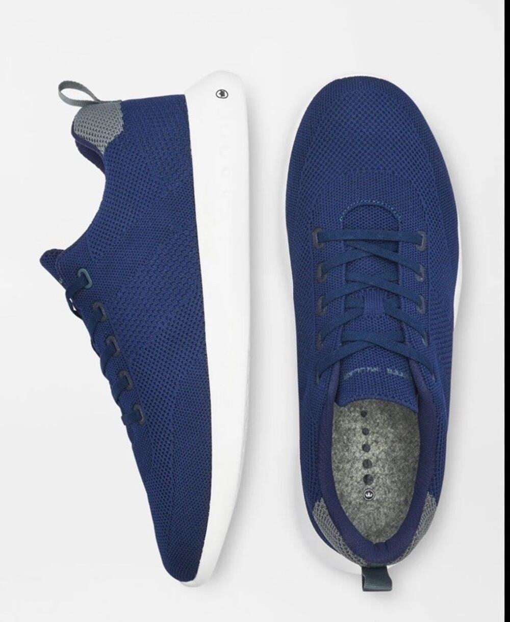 Peter Millar Men Hyperlight Glide Sneaker Shoes Navy Blue Knit Size 8.5 MS22EF06